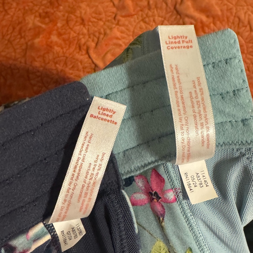 NEW Lot of 4 Cacique Lane Bryant floral bras balconette and full coverage - Picture 5 of 7